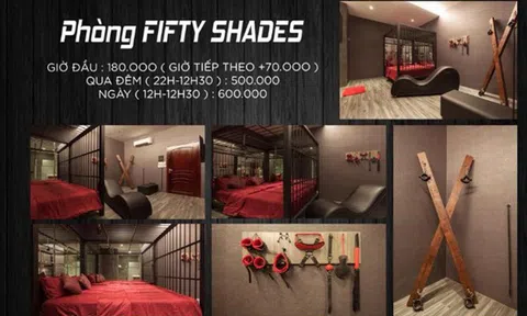 Sốc với phòng khách sạn như phim `50 sắc thái` ở Cần Thơ